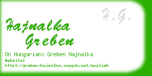 hajnalka greben business card